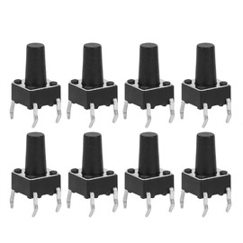 100pcs DC12V 50mA DIP Micro Momentary Tact Button Switch Assortment 6x6x10mm