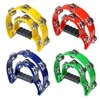 HLMOptimo Double Row Tambourine, Half-Moon Musical Tambourine Hand Held for