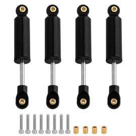 Pothyes Ascent 18 4PCS Built-in Spring Shocks Absorbers Damper for 1/18 RC Crawler Redcat Ascent-18 Metal Upgrade Part (black, 53mm)