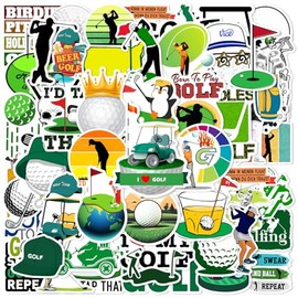 The Golf Sticker Golf Stickers Pack of 50 Skateboard Graffiti Stickers Motorcycles Bicycle Snowboard Luggage Laptop Car Suitcase for Children and Teenagers Waterproof Vinyl Stickers
