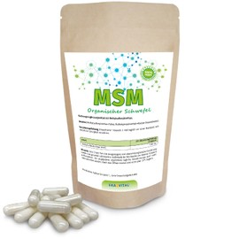 MSM Schwefel 270 Kapseln - 99,9% Rein - Hochdosiert mit 1600mg MSM Pulver je Tagesdosis - Vegan, Laborgeprüft und in Deutschland hergestellt (3)