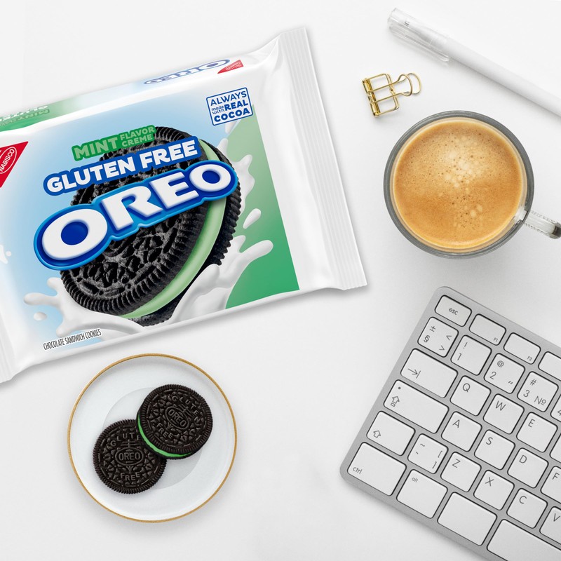 OREO Gluten Free Mint Creme Chocolate Sandwich Cookies, Gluten Free