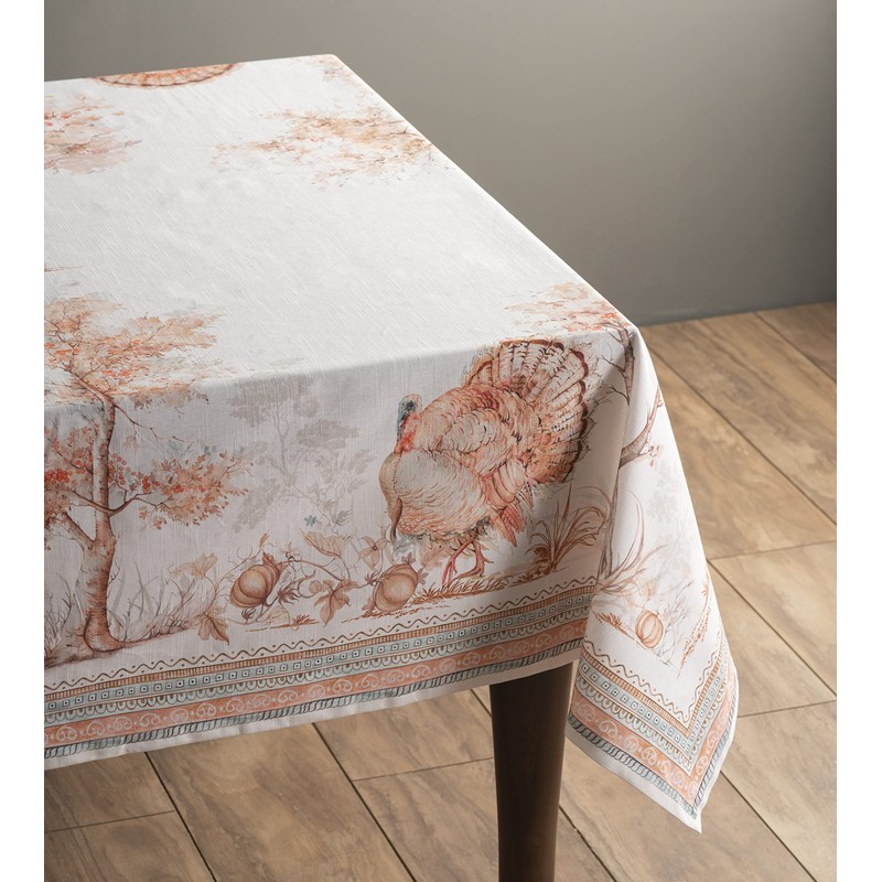 Maison d' Hermine Giving Thanks 100% Cotton Tablecloth Kitchen Dining