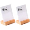 ECKEK 2 Pack Acrylic Double Sided Wooden Base Table Top