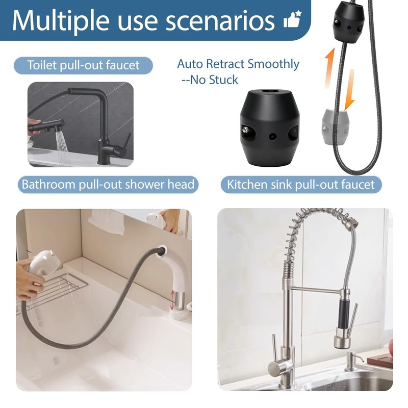 Universal Kitchen Pull Down Faucet Hose Weight Ball, Sink Basin
