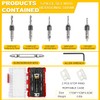 AUMEL 5 Piece Hex Shank Router Bit Set with Adjustable