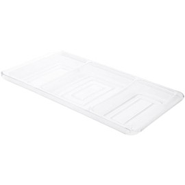 Pioneer Plastics Tray Clear Candy Plastic Tray, 14.25" W x 7.125" D x 1" H, Pack of 9