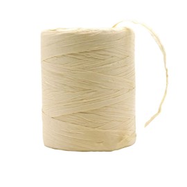 Naisfei Raffia Paper Ribbons, 180 m Raffia Paper Ribbon, Natural Raffia, Natural Paper Cord, Gift Ribbon, Craft Cord, for Gift Wrapping, Weaving, Decoration and Gardening, DIY Crafts