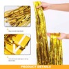 Gold Foil Tinsel Curtain, 3.3ft X 6.6ft Gold Door Tinsel