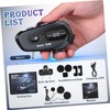 Operitacx Wireless Motorcycle Helmet Headset Intercom System Range Dustproof Frostproof