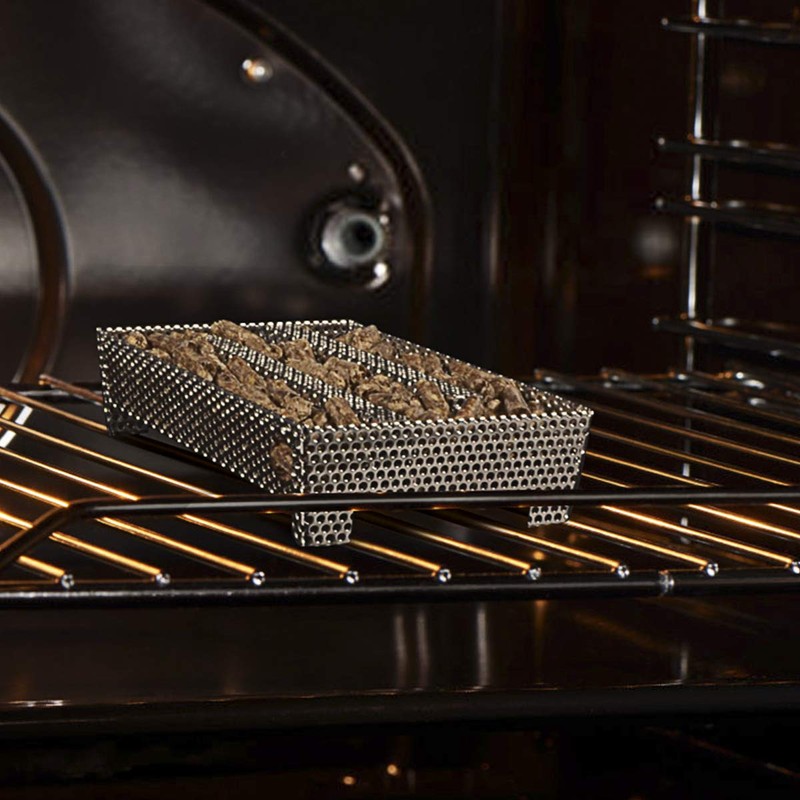 5" x 8" Pellet Smoker Tray 12 Hours of Billowing