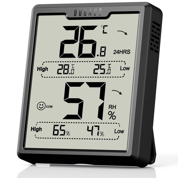 DOQAUS Room Thermometer, Humidity Meter,Digital Thermo-Hygrometer Indoor with High Low