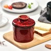 Teapeak Pottery Butter Keeper Crock - Ceramic Butter Dish with