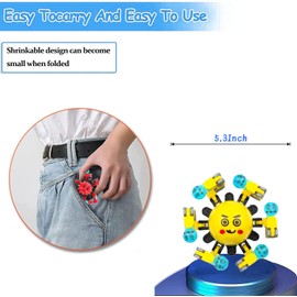 5 Pcs Transformable Fidget Spinner Toys for Kids & Adults,Stress Relief Sensory Toys for Boys & Girls, Fingertip Gyros for ADHD Autism for Birthday Gifts Party Favors Toy Christmas Stocking Stuffers