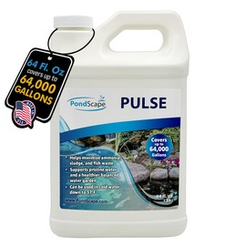 PondScape Pulse Supercharged Liquid Formula – Enhances Water Quality, Reduces Excess Nutrients, and Clears Pond Debris – Ideal for Koi Ponds & Water Gardens – 64 Fl. oz