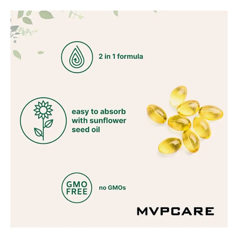 Vitamina 200mcg 10000iu 120 Cápsulas Deal Sabor Mvpcare Life Extractos