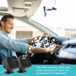 Bediffer 2 x Car Speakers, 500 Watt Car Speaker, Loudspeaker for Music, High Speaker