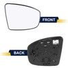 VISMIRROR Car Rearview Right Passenger Side Heated Mirror Glass Replacement