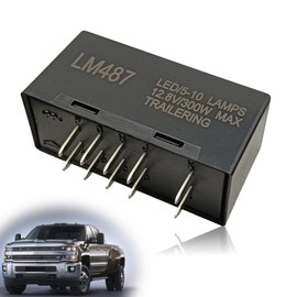 Pleoos 10-Pin 10383320 Hazard Warning & Turn Signal LED Flasher Relay Compatible with 2003-2006 Chevy Silverado 1500, 2003-2006 GMC Sierra 1500, 2003-2007 Hummer H2 Replaces 15764135