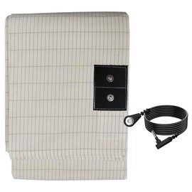 Organic Grounding Sheet 5% Silver for Bed Sleeping Therapy with 15ft Grounding Cord for Better Health (White, 35X90)