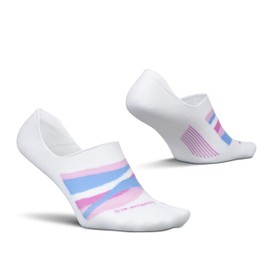 Feetures Everyday Women's Ultra Light No Show Socks - Heel Gripper Women's Socks with iWick Fibers - Large, Breezy Violet