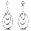 Silver Clip On Earrings For Women, They Look Pierced, Don't