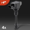 A-Premium Ignition Coil Pack and Iridium Spark Plugs Compatible with