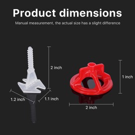 tile anti-lippage and spacing syste Tile Leveling System 1/32"Baseplates and Kit (1/32 inch white600 Base+200 caps)
