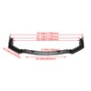 Kojem 3-Piece Front Bumper Lip Spoiler Compatible with 2014-2017 Infiniti