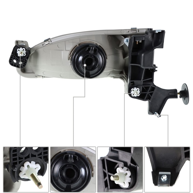 GXYWADY Headlight Assembly Replacement for 1998-2000 Corolla with Corner Parking