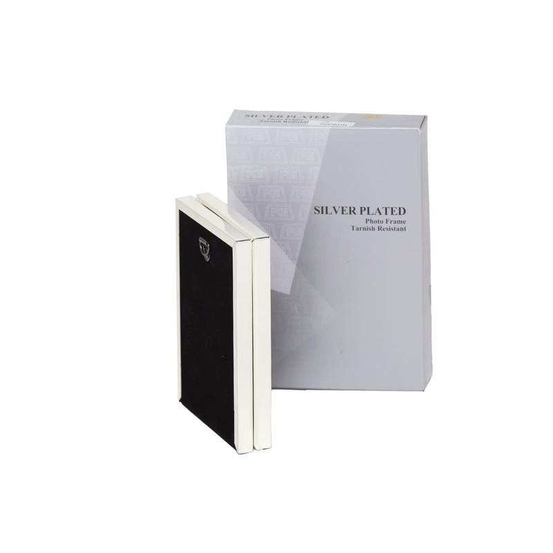 3.5 x 5-inch Silver Thin Edge DOUBLE PORTRAIT Photo Frames