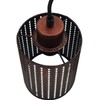 DC Voltage Vintage Drum Metal Wire Cage Lamp Shade Industrial