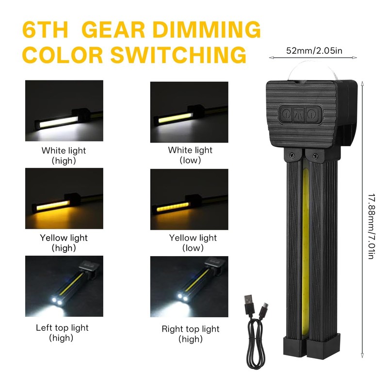 Gym Lamp for Posing,Posing Lampe Gym Magnetisch,Gear Dimming Portable Gym