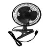 CDMALL DE-Power 6" Grow Tent Fan, EC Motor, Black Oscillating