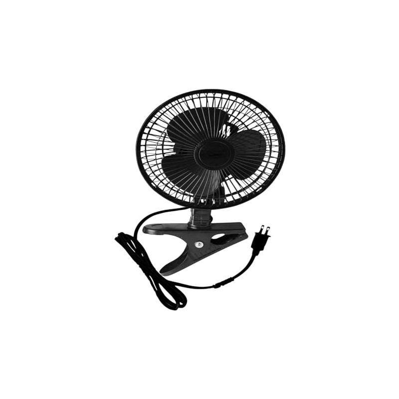 CDMALL DE-Power 6" Grow Tent Fan, EC Motor, Black Oscillating