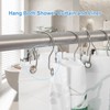 24 Pack Double Shower Curtain Hooks Rings, TENOVEL Double Sided