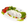 Lashuma Handmade oval serving plate in tomato mozzarella design made