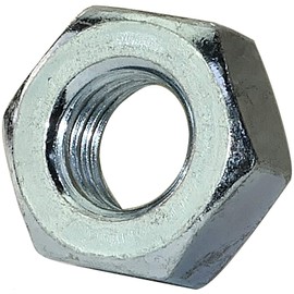 AERZETIX - C45715 - Pack of 50 Hex Nuts/6 Point - Metal Parts/Replacement/Tightening/Assembly - Galvanized Steel 8.8 - M10 Metric Female Thread - DIY - DIN 934 - Color Silver
