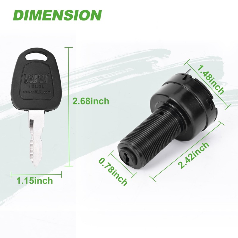 10L0L Golf Cart Starter Ignition Key Switch for Club Car