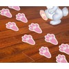 Ocosy 24Pcs Removable Easter Bunny Paw Prints Rabbit Paw Print