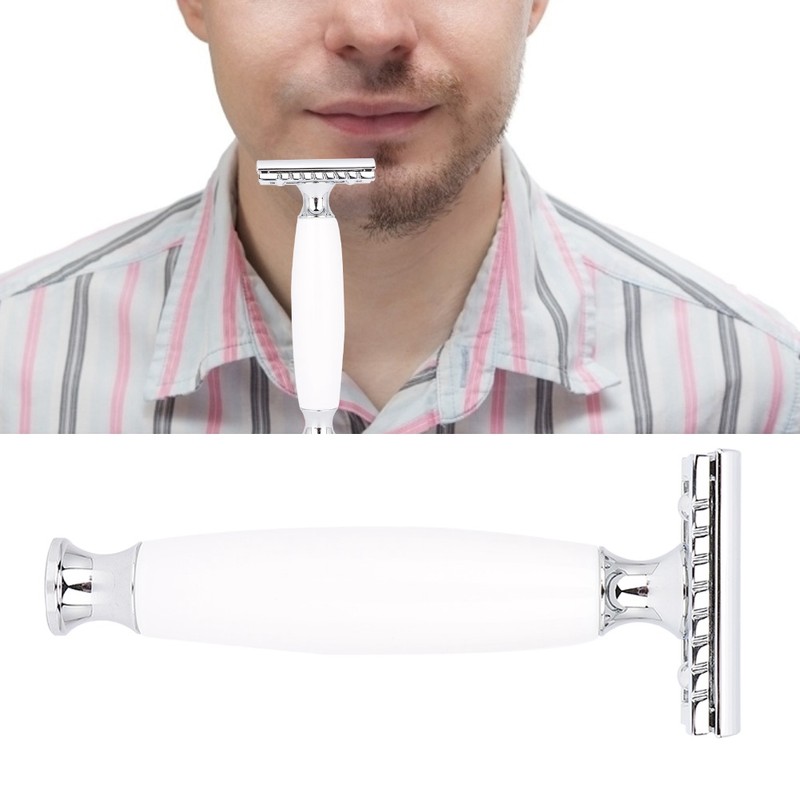 Men Retro Shaver Set Classic Razor Beard Brush Shaver Stand