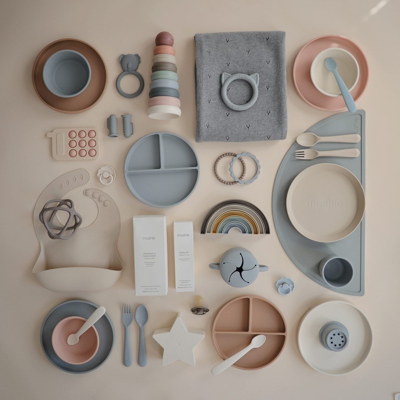 mushie mushie Classic Silicone Suction Plate | BPA-Free Non-Slip Design