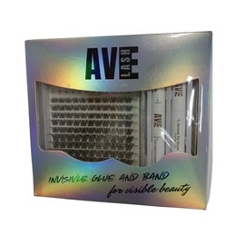 AMARA Lash Clusters Kit 8-16mm with 5-6mm Bottom Lashes Wispy Natural Eyelash Clusters Kit D Curl -WideSpan DIY Eyelash Extension Kit Individual Fake Eyelashes Clusters Kit Thin Invisible Lash Band