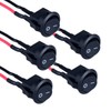 DMWD 5Pcs 15mm Round Rocker Switch Mini Latching Toggle Switch