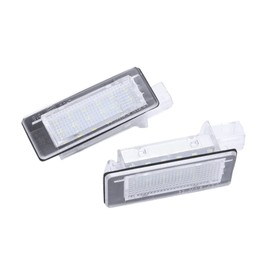 car passion LED Number Plate Lighting | Number Plate Lighting LED Compatible with Dacia Duster Renault Captur | Built-in CANBus Resistor No Error 6000K Ice White Light Replacement Lamp Plate
