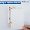 Aadniee Screwless Blank Wall Plates, 1-Gang Child Safe No Device