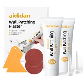 2pcs Drywall Repair Kit Hole Repair Patch Kits Wall Spackle Repair Paste Wall Mending Agent Quick Fix Solution for Home Wall, White Repair Putty Plaster Dent & Wood Scratch Repair