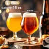Meolibour Beer Glasses Set of 4, 16 OZ Classic Craft