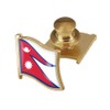 vmcoatdu Nepal Flag Backs Locking Pin Keepers Locking Clasp Pin
