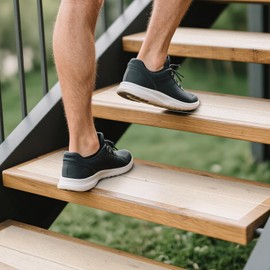 Outdoor Stair Treads Non Slip 10-Pack Clear 6" x 30" - Weather Resistant Adhesive Heavy Grip Tape - Waterproof Anti Skid Strips